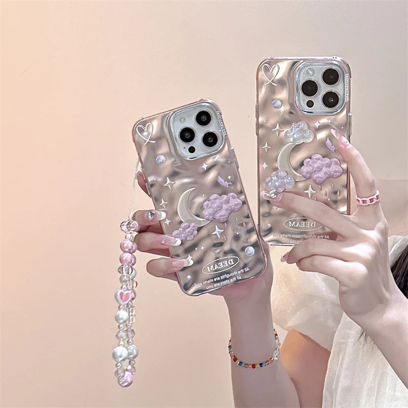 Dreamy Cloud and Moon cases with Charms for iPhone