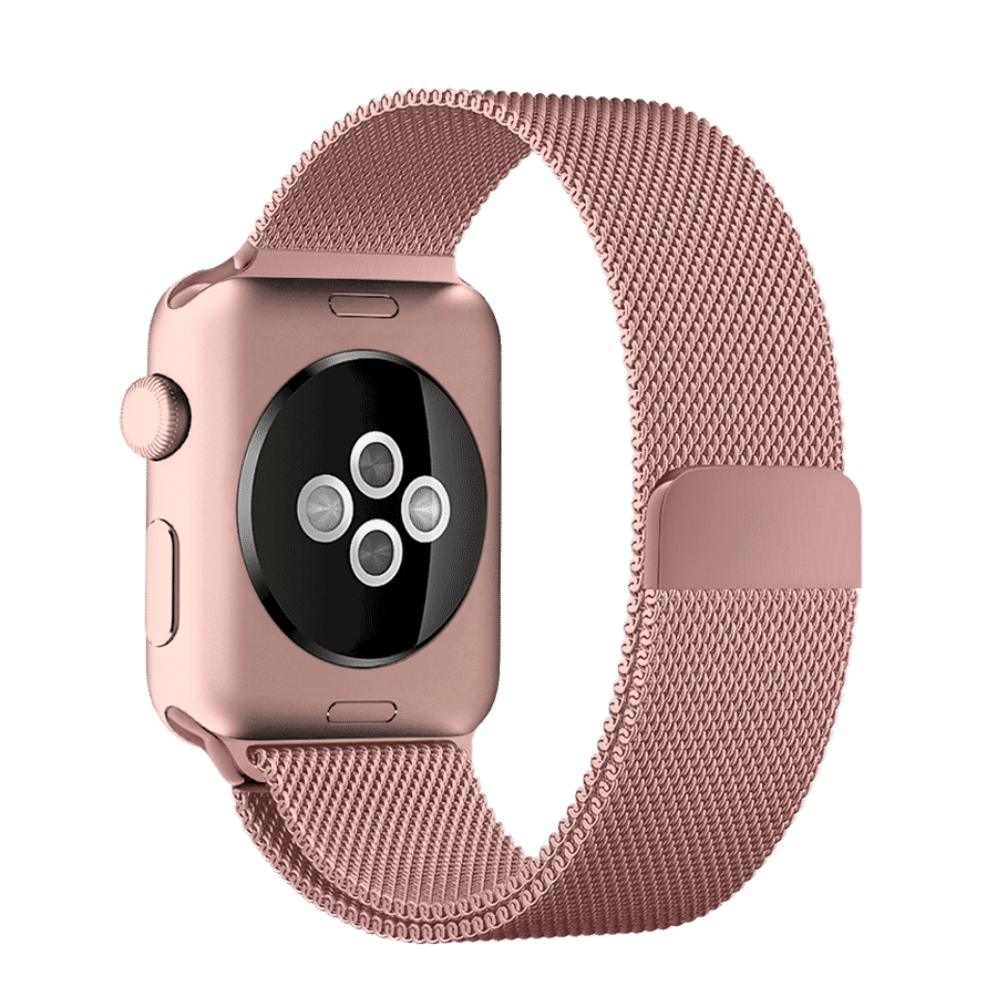 Rose Gold Magnetic Milanese Loop Apple iWatch Band