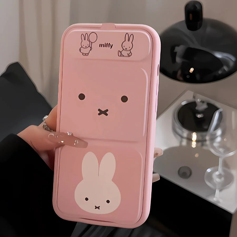 Cute Meow Flip Velvet Shell Case for iPhone