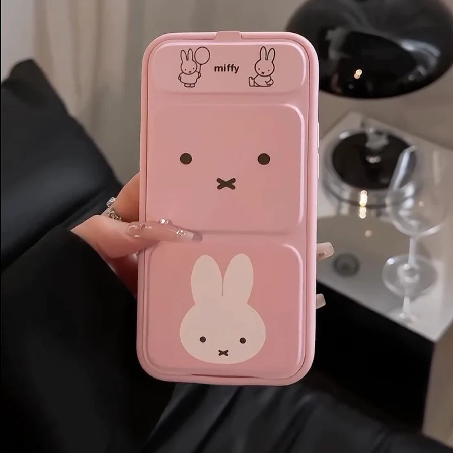 Cute Meow Flip Velvet Shell Case for iPhone