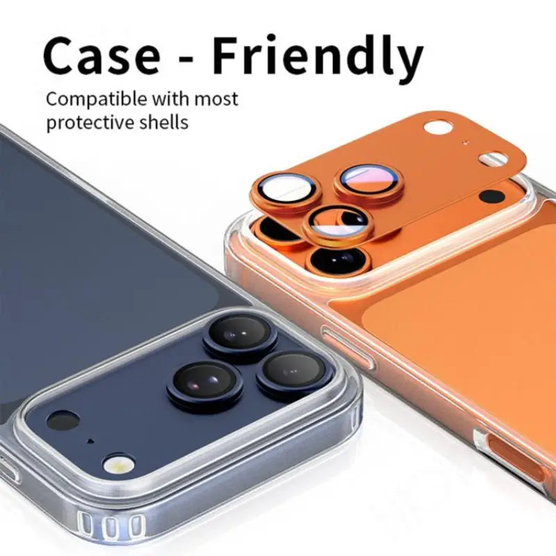 Premium Metal Shield Camera Lens Guard - Deep Blue