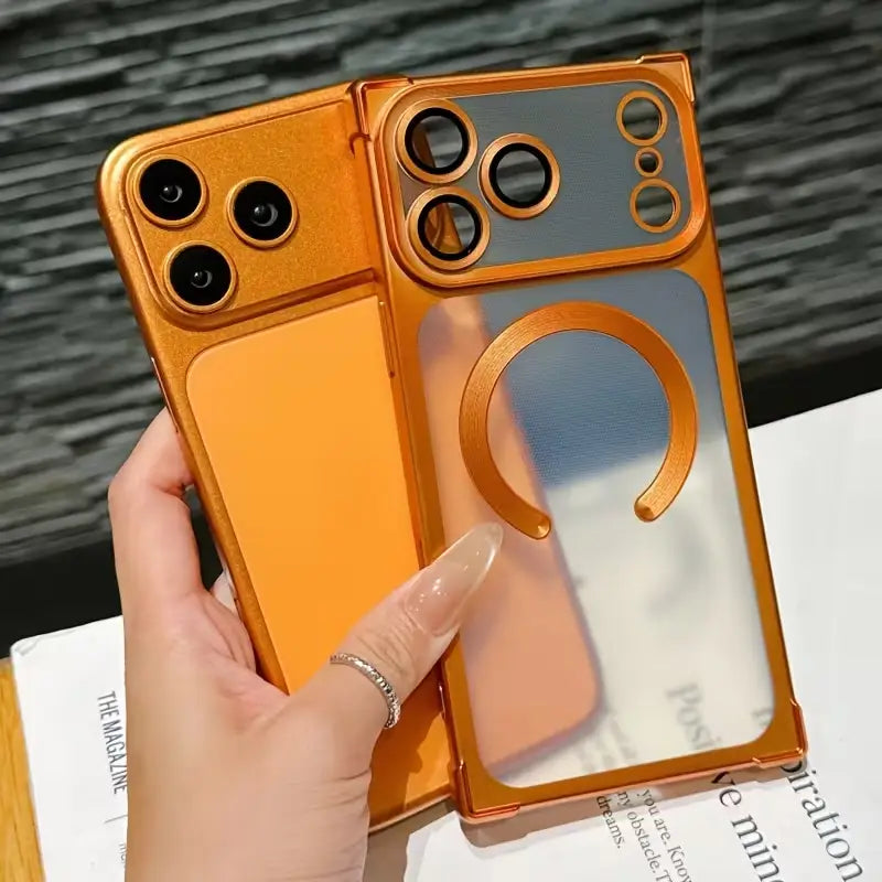 Frosted Signature Orange MagSafe Case for iPhone