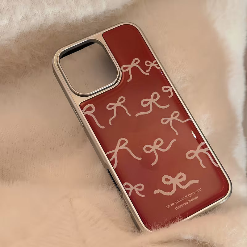 Cute Lovely Red Bow Cases for iPhone