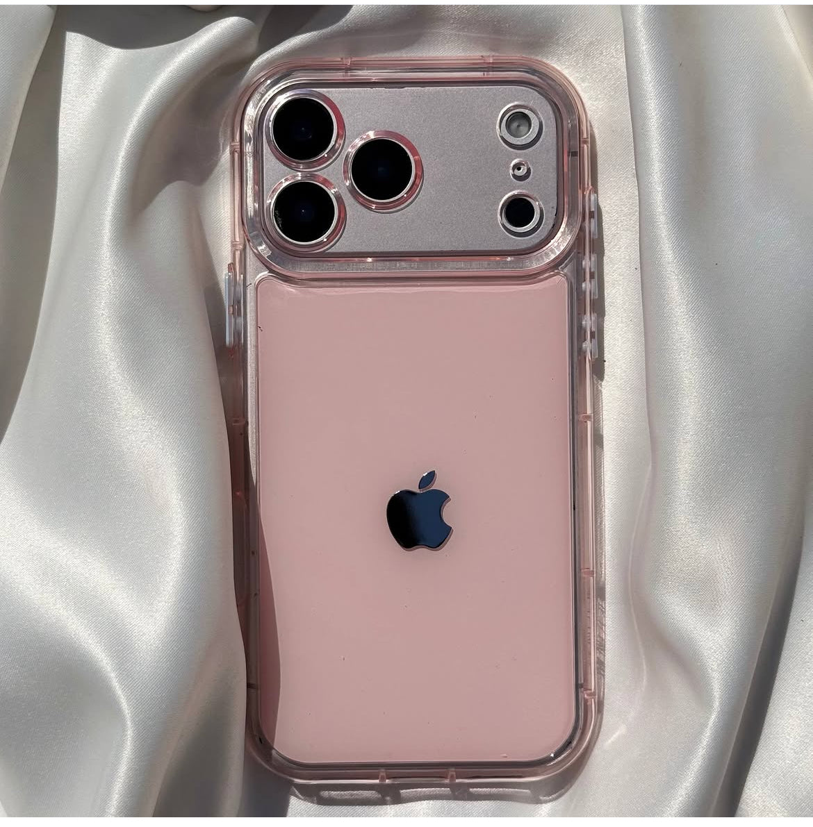 Blush Pink Aesthetic Transparent Phone Case / Cover for iPhone