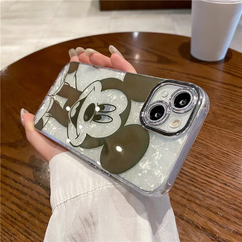 Cute Mickey Cartoon Case with Shimmer Lens