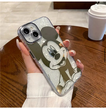 Cute Mickey Cartoon Case with Shimmer Lens