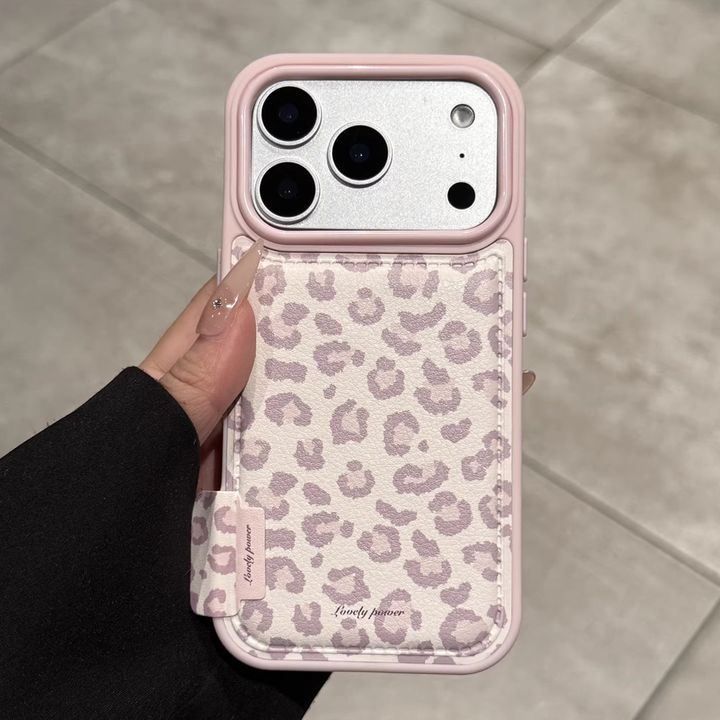 Pink Cheetah Cases with Pink bow Dust plug for iPhone