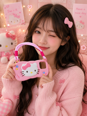 Sweet pink kitty  Case for iPhone