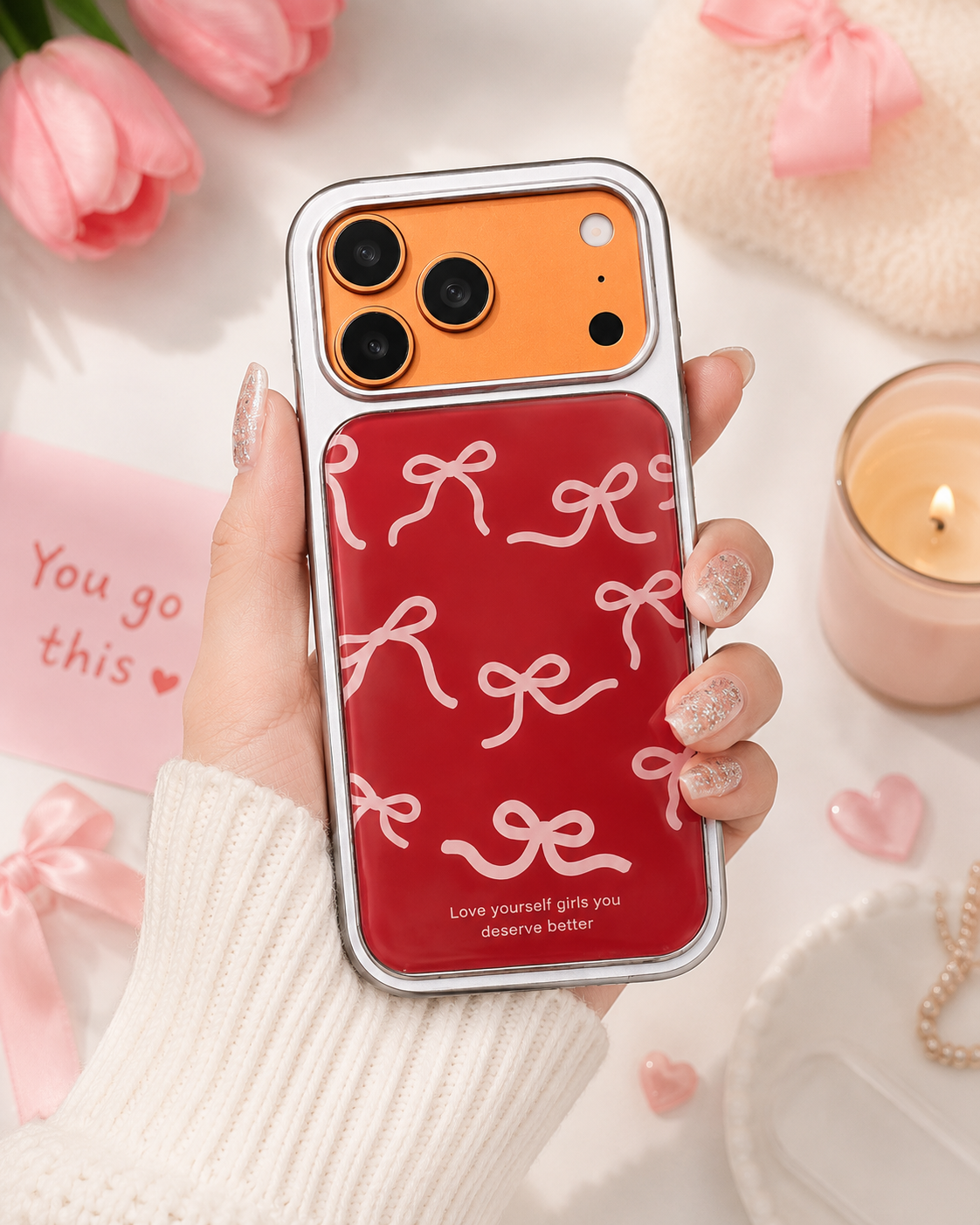 Cute Lovely Red Bow Cases for iPhone