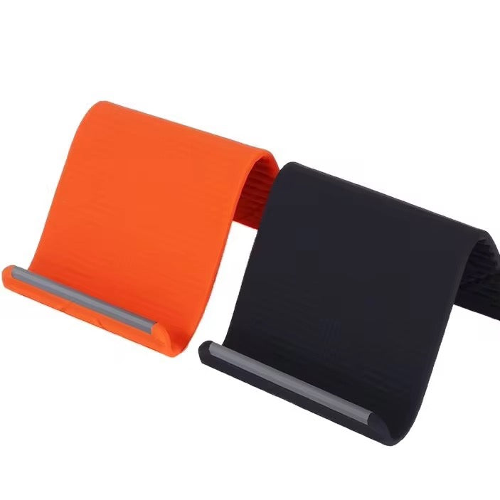 Premium Orange/Black Anti-Slip Folding Phone And Tablet Stand