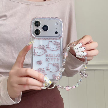 Pink Hello Kitty Sparkle Charm Case for iPhone