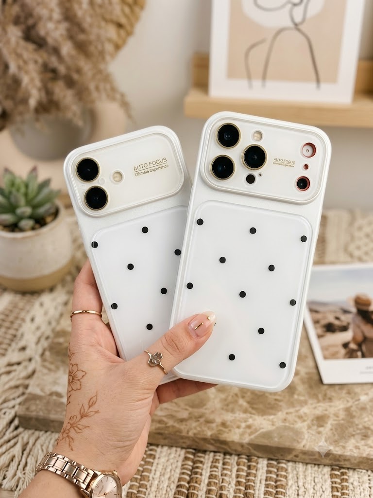 Polka Dot Glass Phone Cases for iPhone
