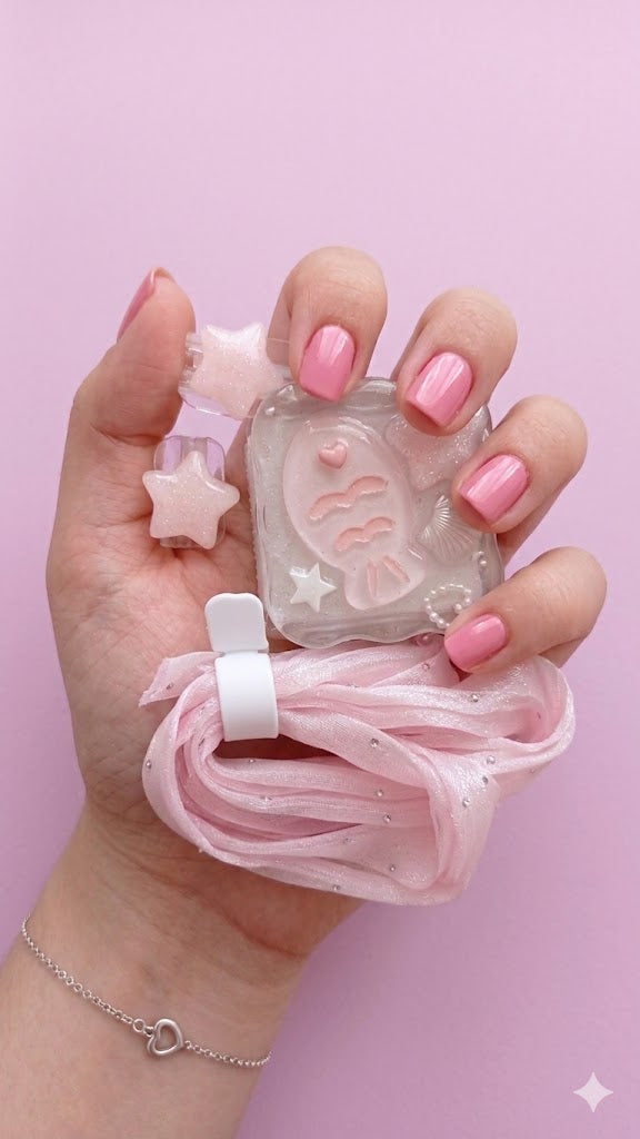 3D Pink Fish and Sea-Star Charger Protector for Apple iPhone