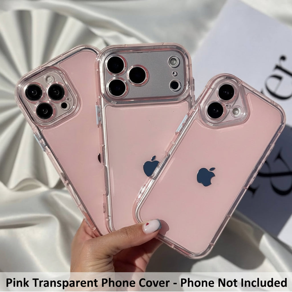 Blush Pink Aesthetic Transparent Phone Case / Cover for iPhone