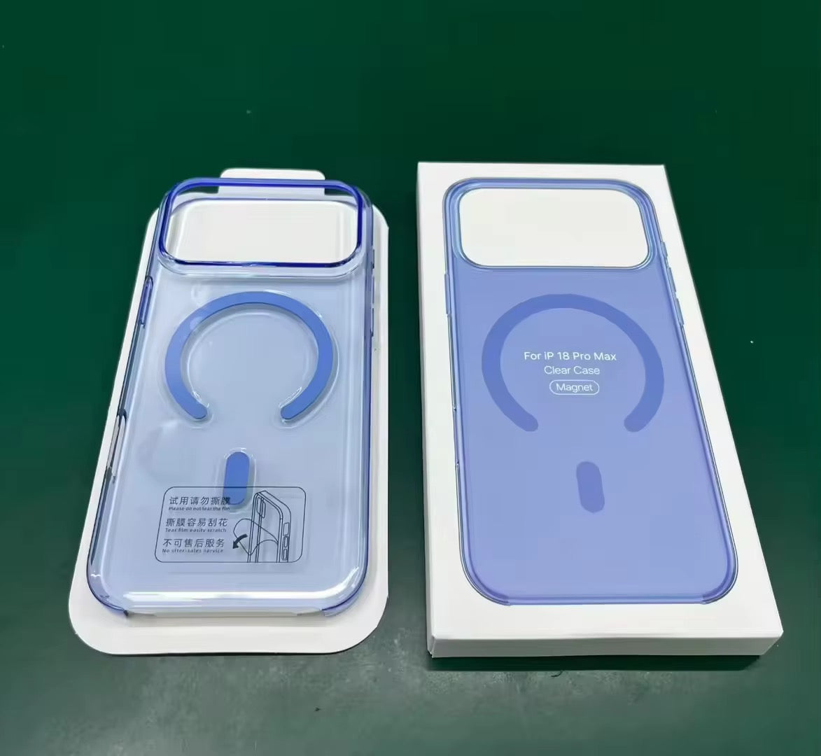 Non Yellow Crystal Clear Glacier Transparent Phone Case with MagSafe for iPhone