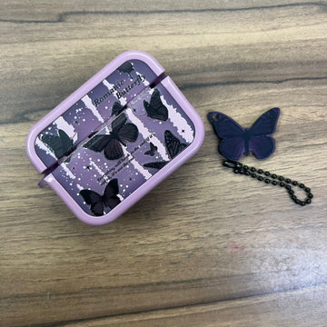 Purple Butterfly airpod case with Charms for Airpods - Airpods Pro and Pro 2