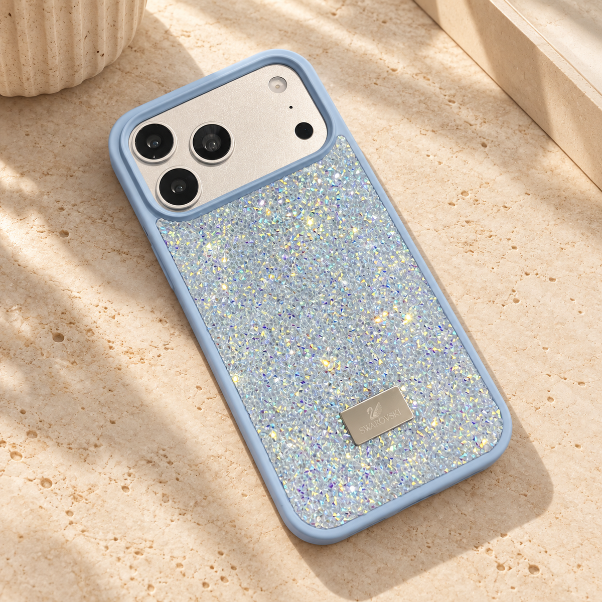 Glacier Blue Diamond Sparkle Case for iPhone