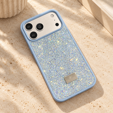 Glacier Blue Diamond Sparkle Case for iPhone
