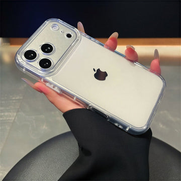 White Aesthetic Transparent Case for iPhone