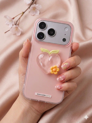Pink Heart Luxe Case for iPhone