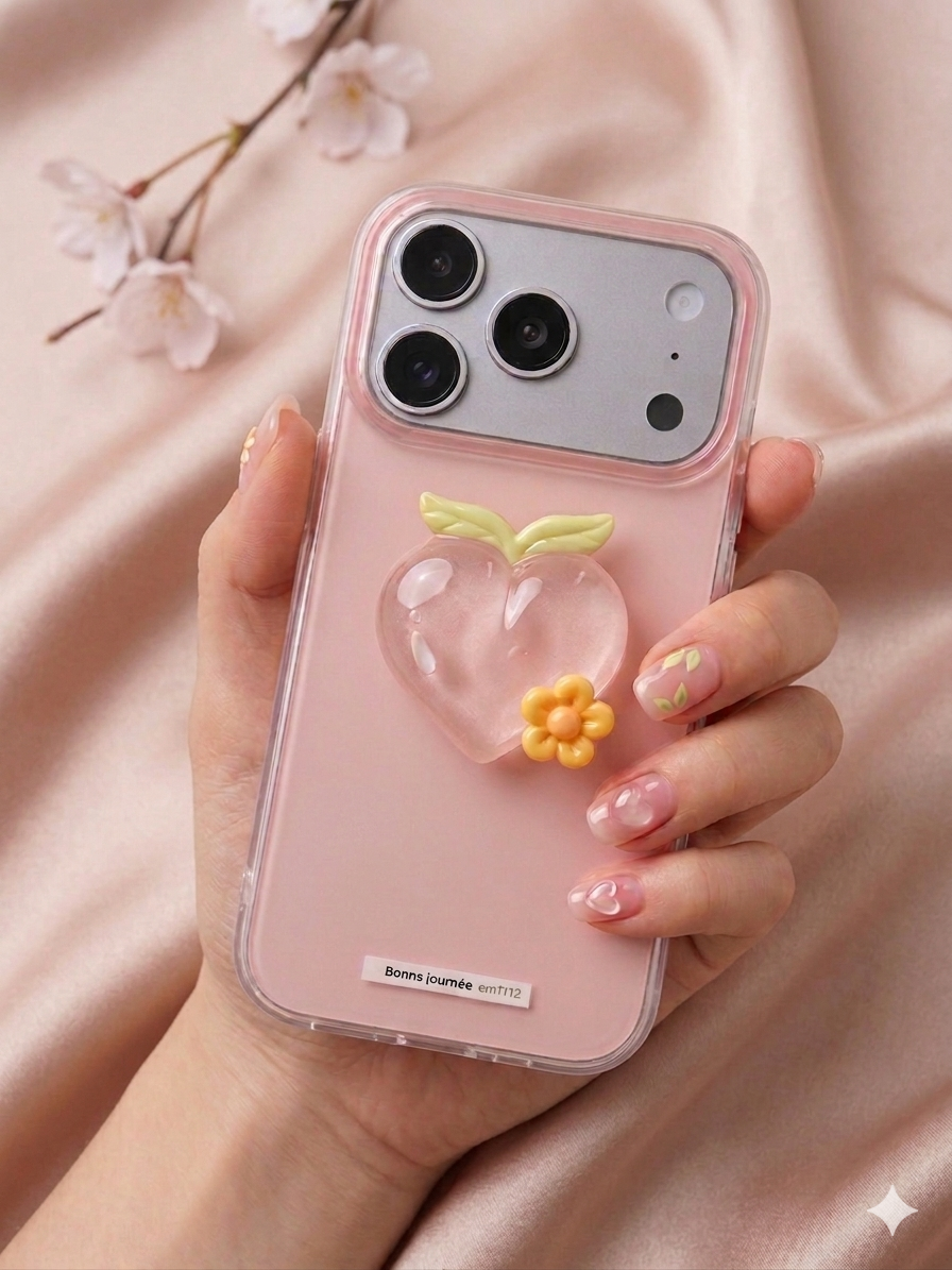 Pink Heart Luxe Case for iPhone