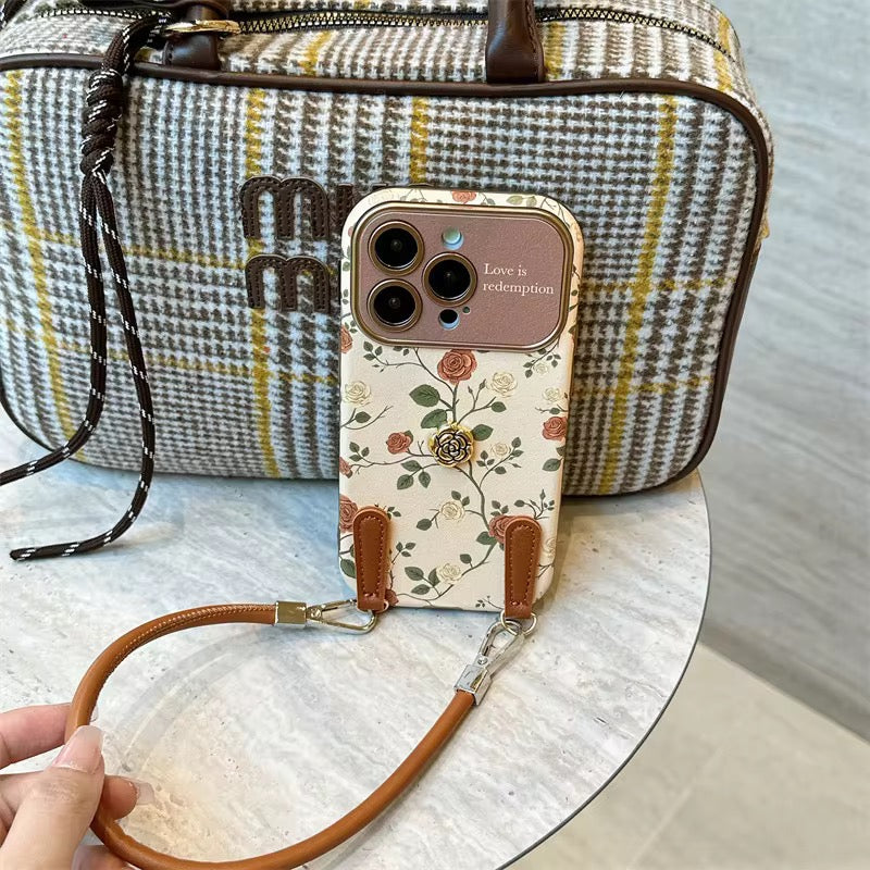 Mocha Muse Wristlet Charm Case for iPhone