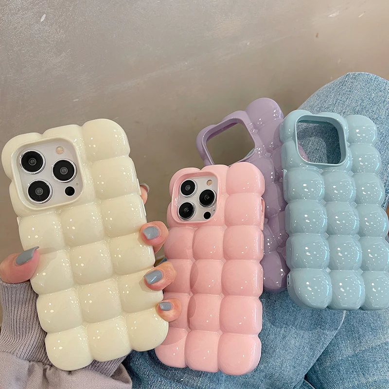 Bubble Marshmallow Puffer Cases for iPhone