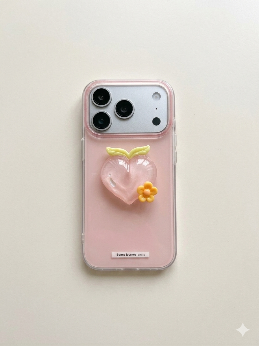 Pink Heart Luxe Case for iPhone