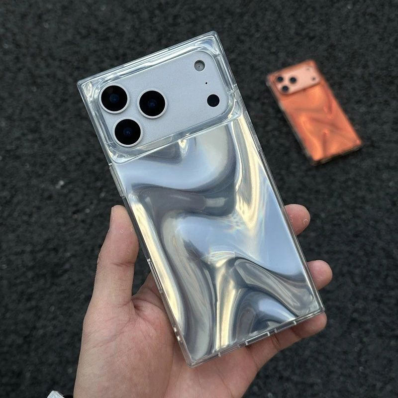 Silver Melt Chrome Case for iPhone