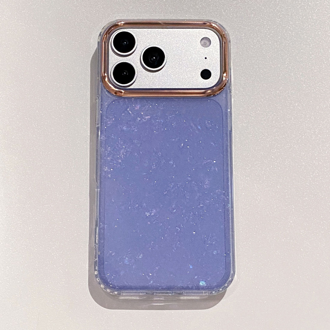 Lilac Marble Texture Shimmer Cases for iPhone