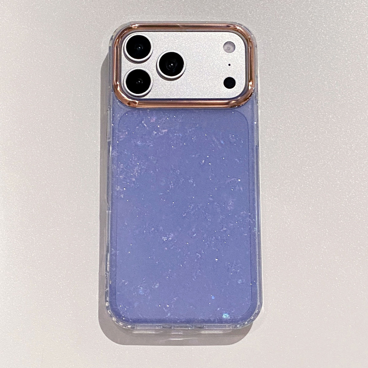 Lilac Marble Texture Shimmer Cases for iPhone