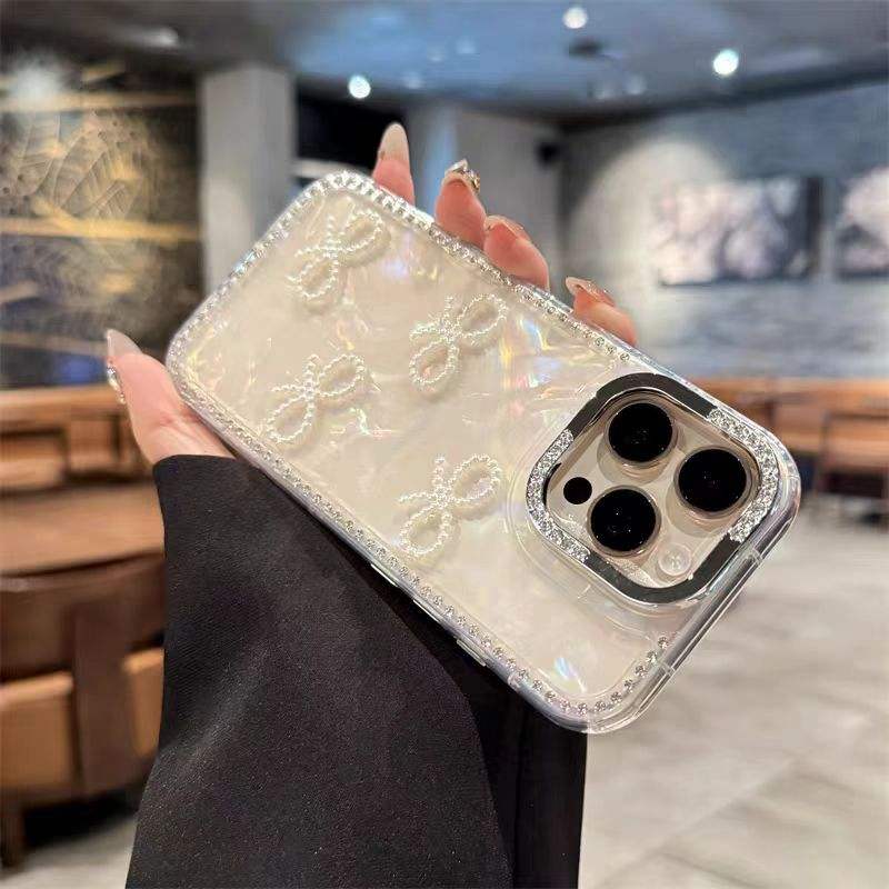 Pearl Bow Glow Case for iPhone