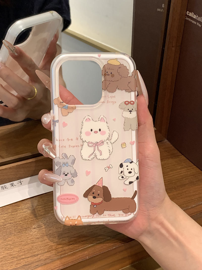 Pastel Adorable Kitty & Dog Squad cases for iPhone