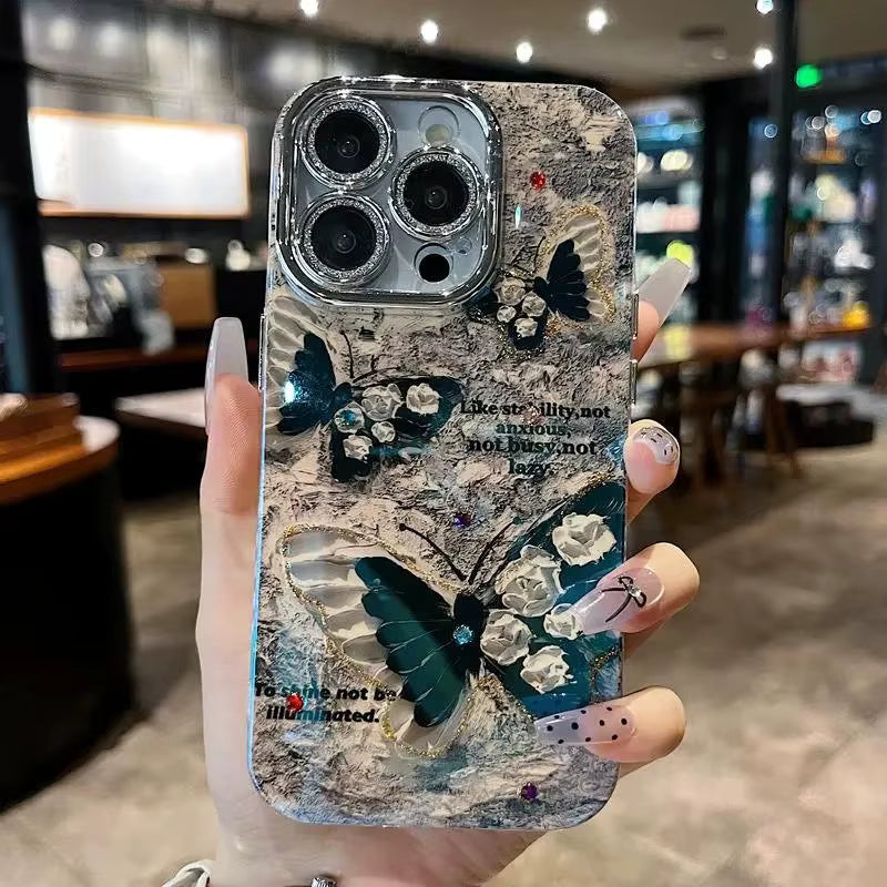 Midnight Butterfly Bloom Case for iPhone
