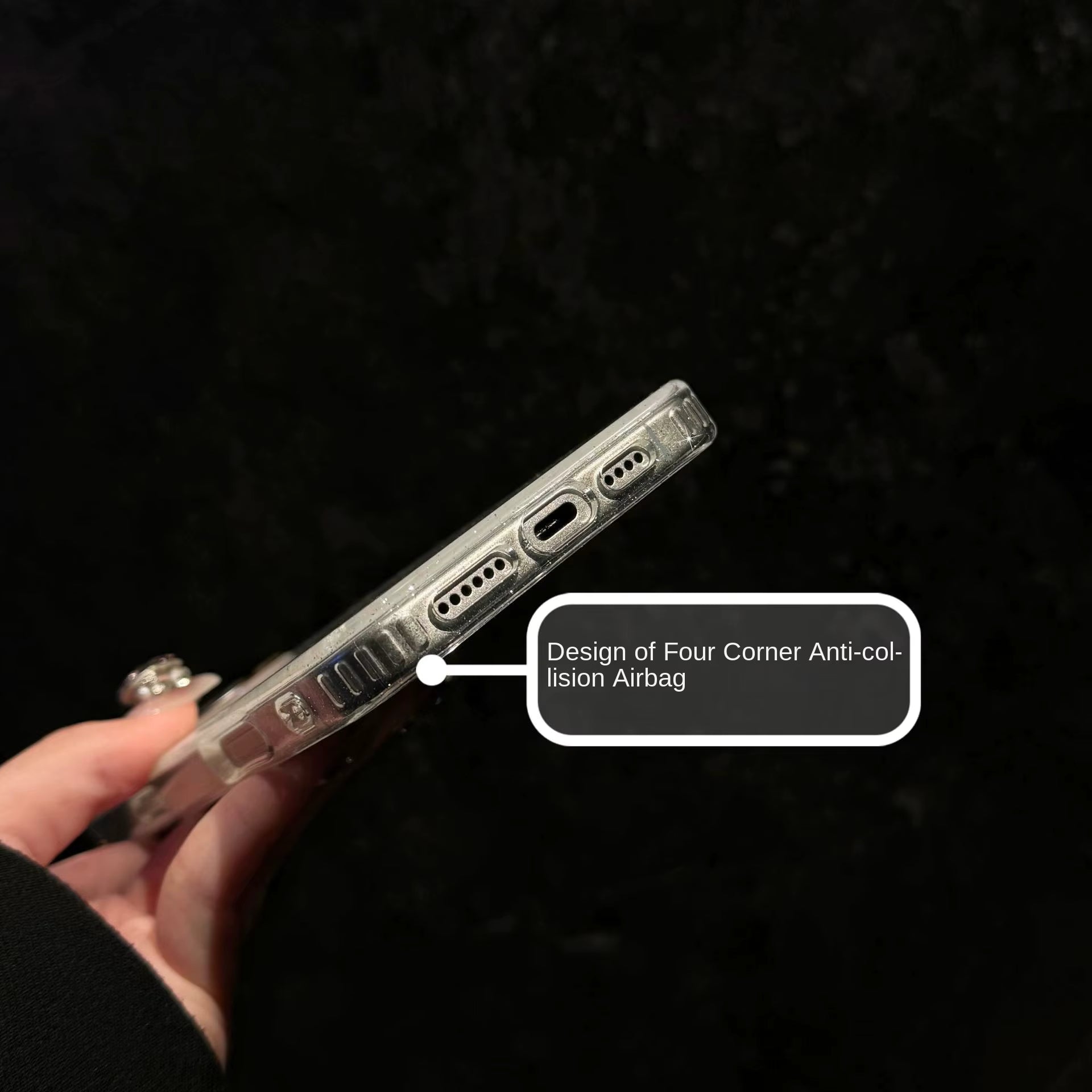 White Marble Texture Shimmer Cases for iPhone