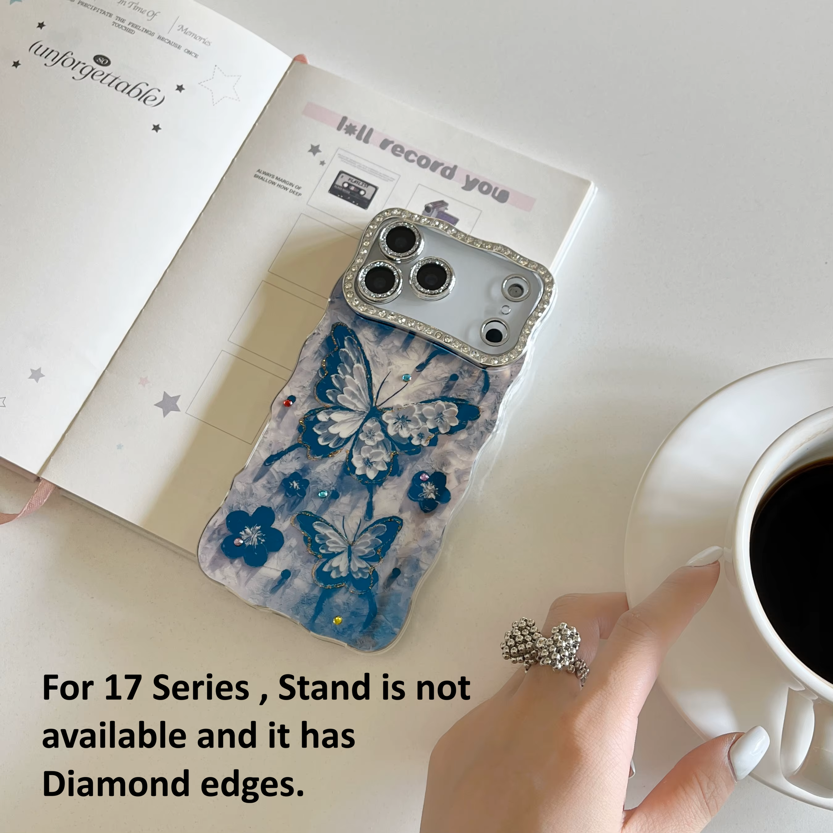 Classy Butterfly Celestial Flutter Wings with Shimmer Lens Case for iPhone