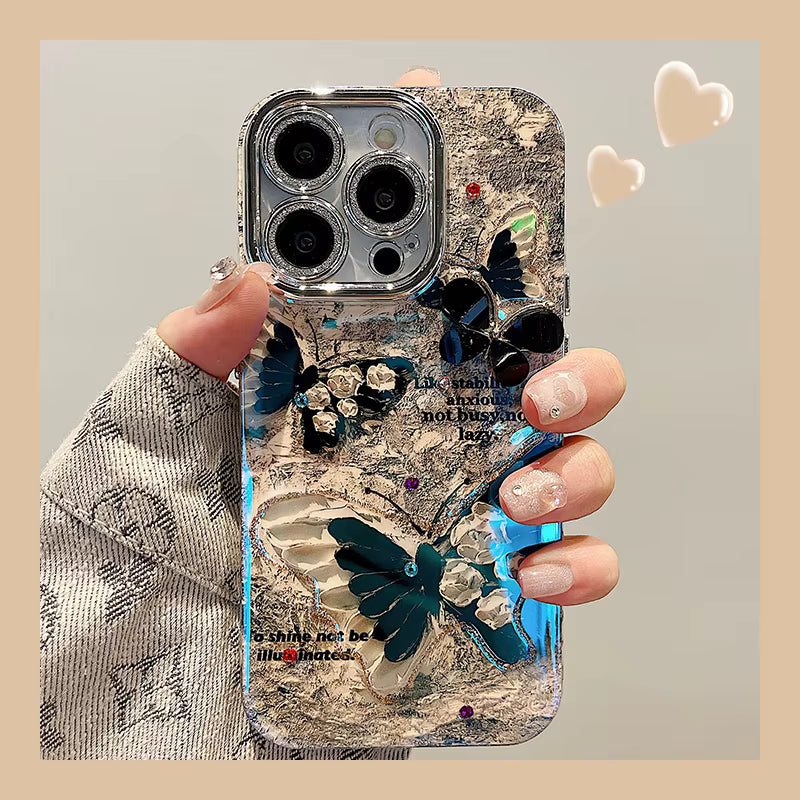 Midnight Butterfly Bloom Case for iPhone