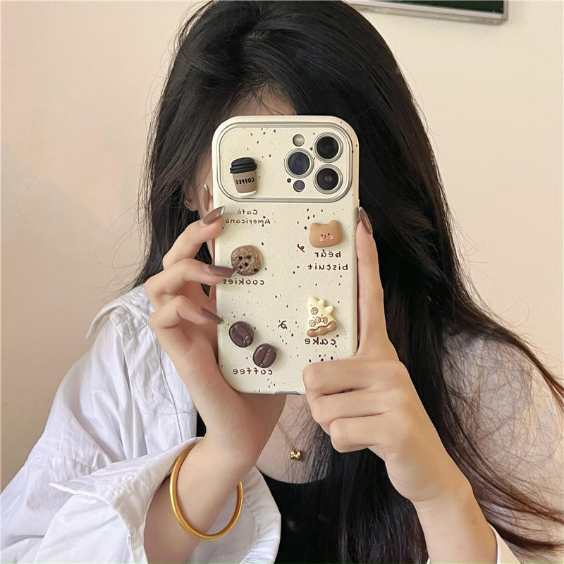 Cute 3D Coffee Bear cases for iPhone