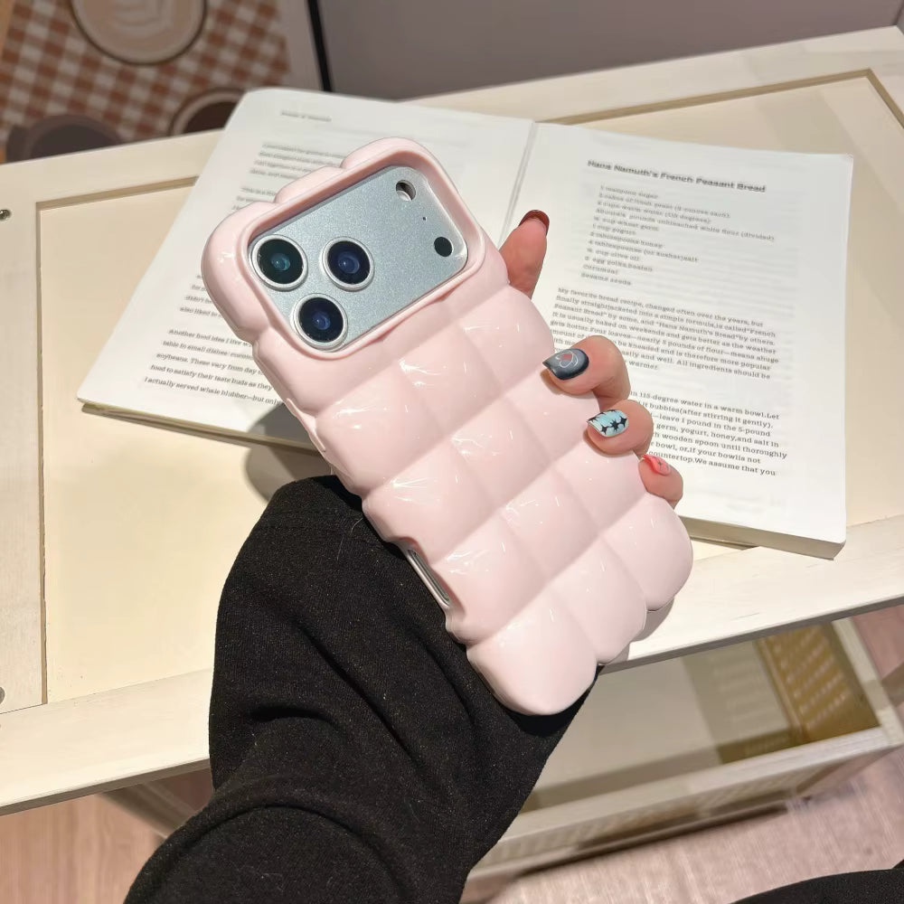 Baby Pink Bubble Marshmallow Puffer Cases for iPhone