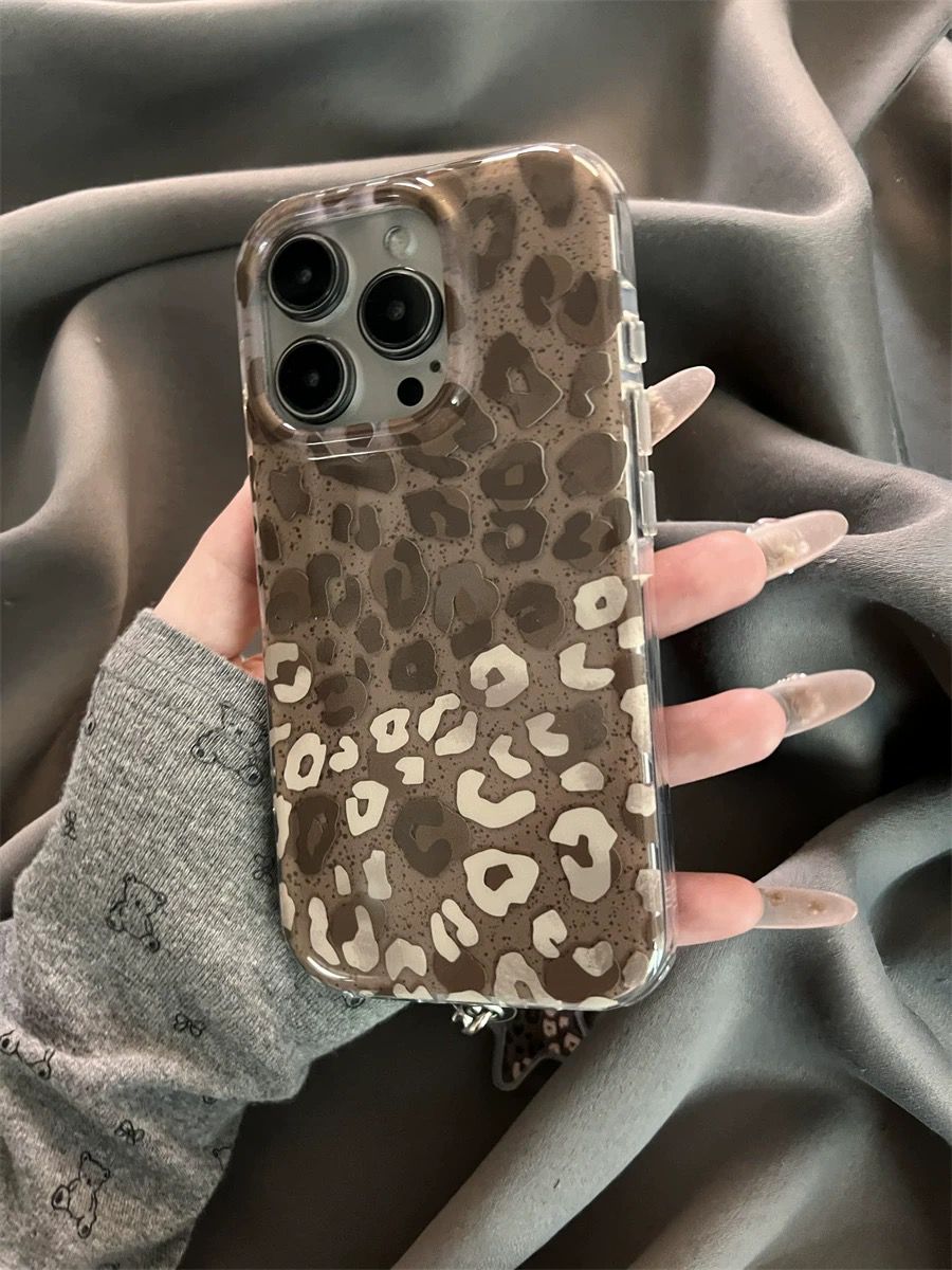 Aesthetic Leopard Dual Tone Cases for iPhone