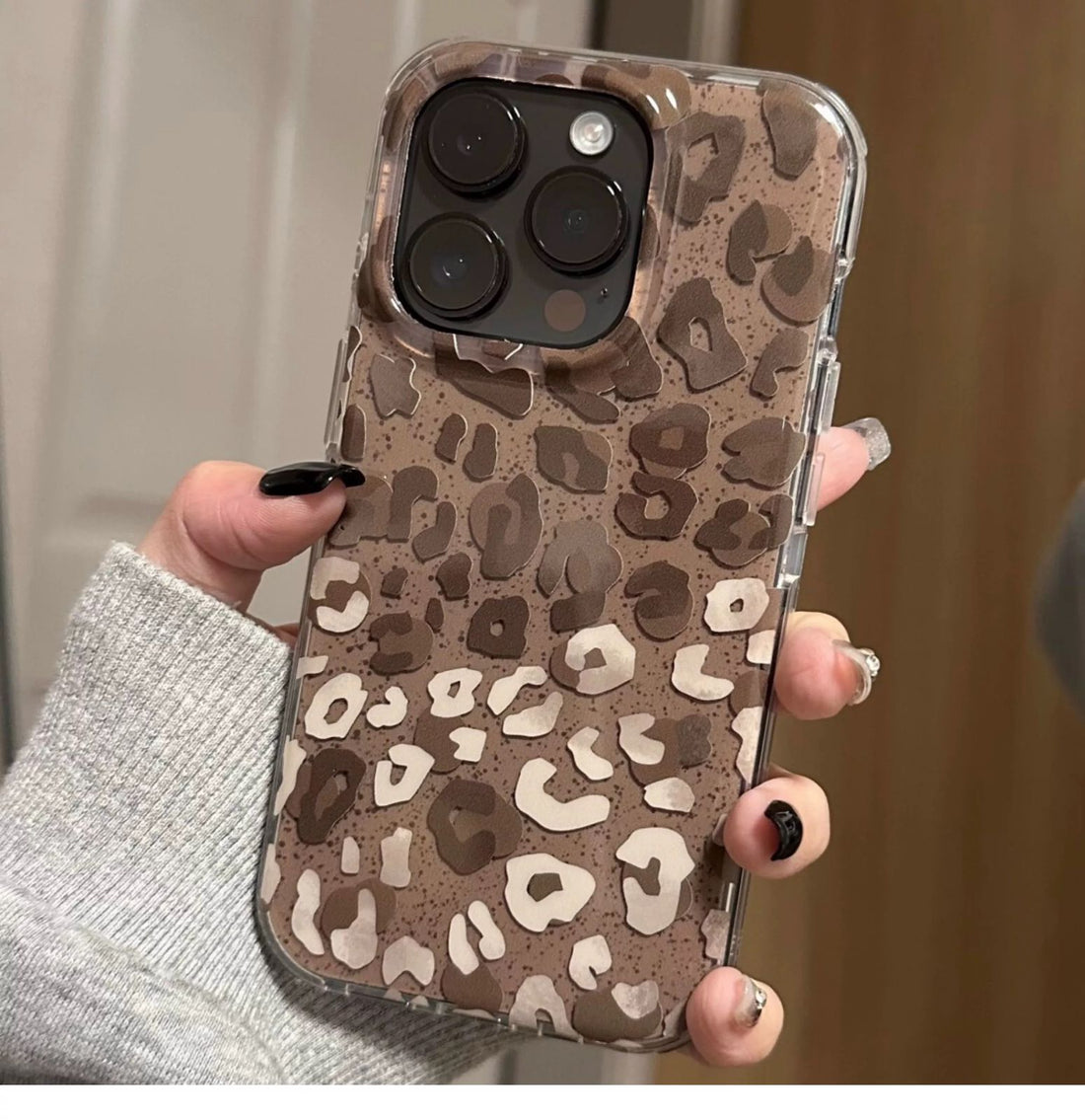 Aesthetic Leopard Dual Tone Cases for iPhone