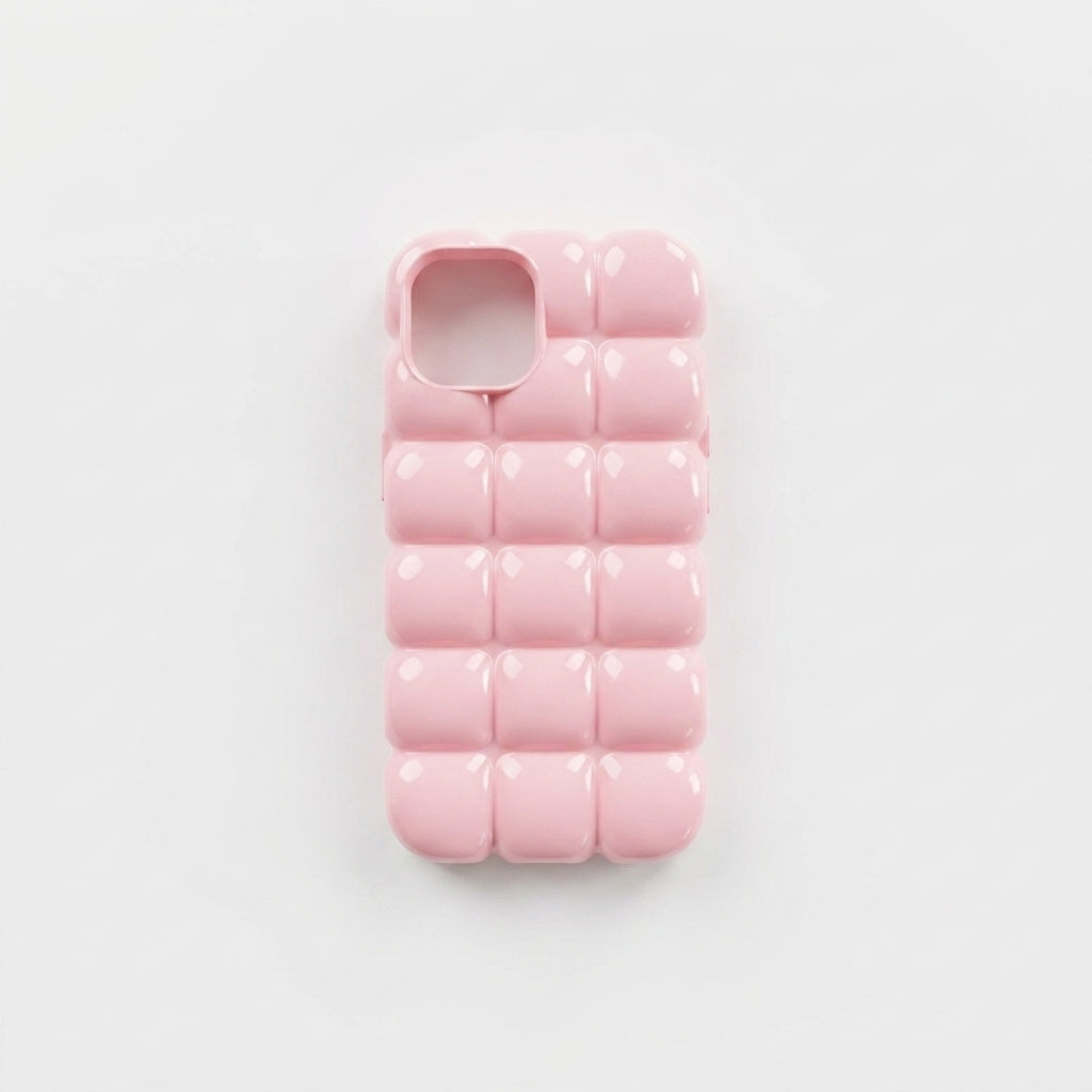 Pink Bubble Marshmallow Puffer Cases for iPhone