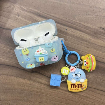 Cute M and M Case with Charms for Airpods - Airpods Pro and Pro 2
