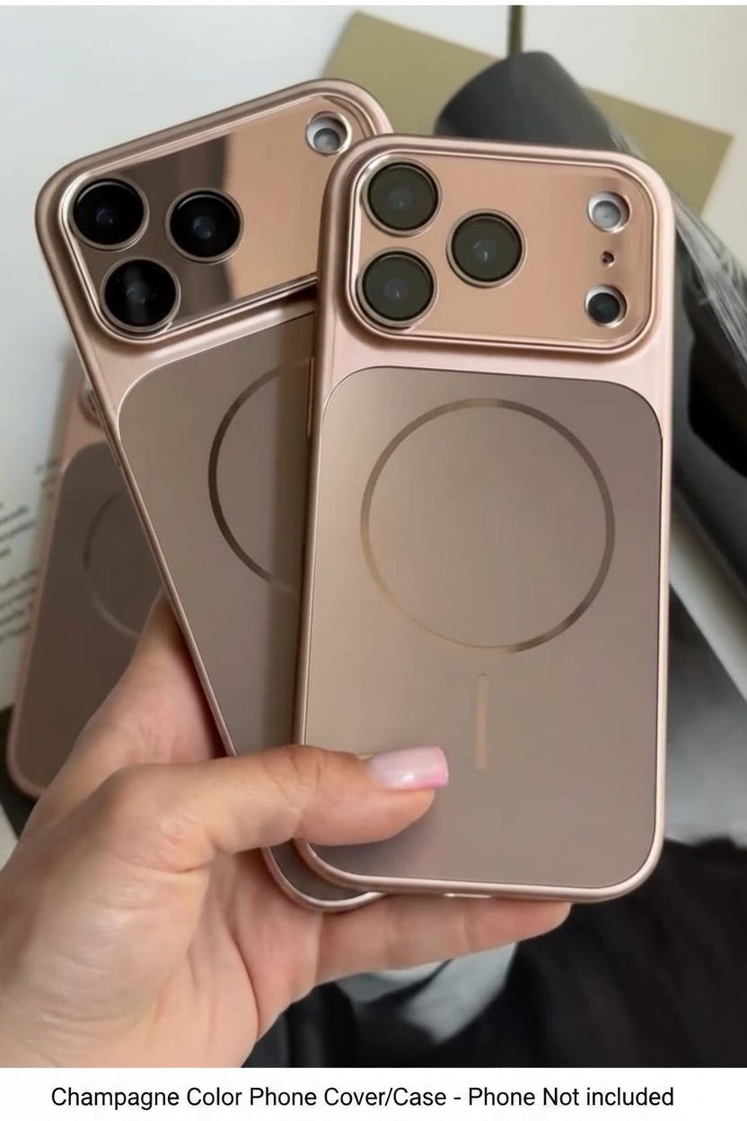 Champagne Luxe MagSafe Phone Case/ Cover with Camera lens for iPhone