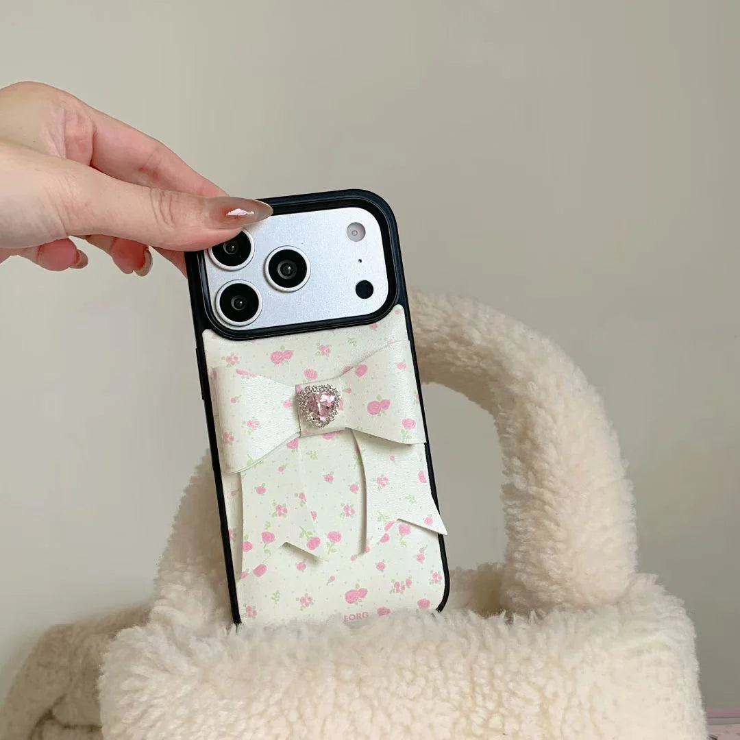 Rose Garden Big Bow Case for iPhone