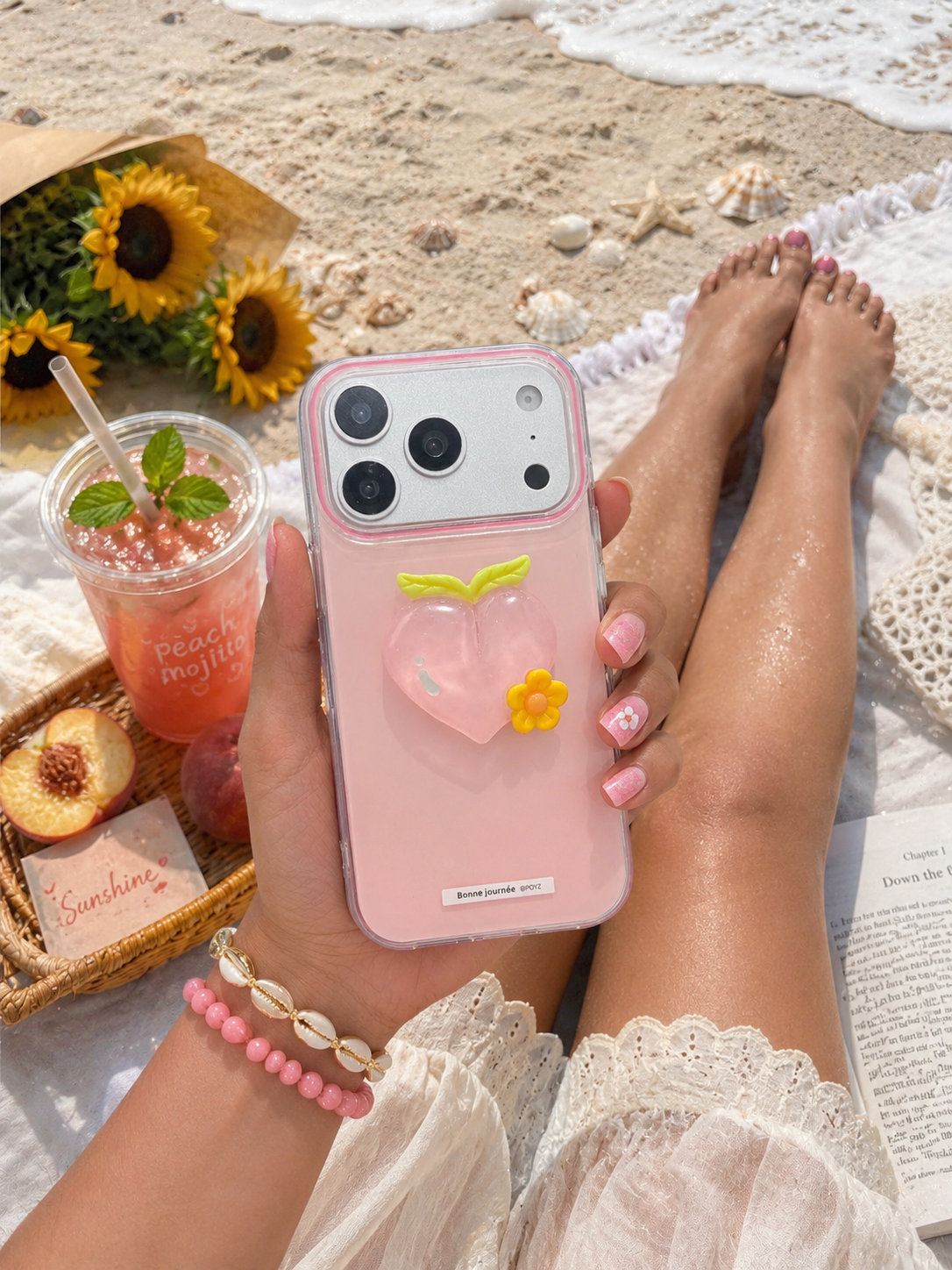 Pink Heart Luxe Case for iPhone