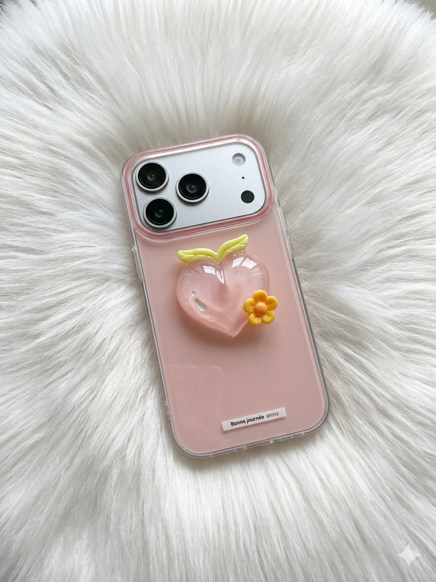 Pink Heart Luxe Case for iPhone