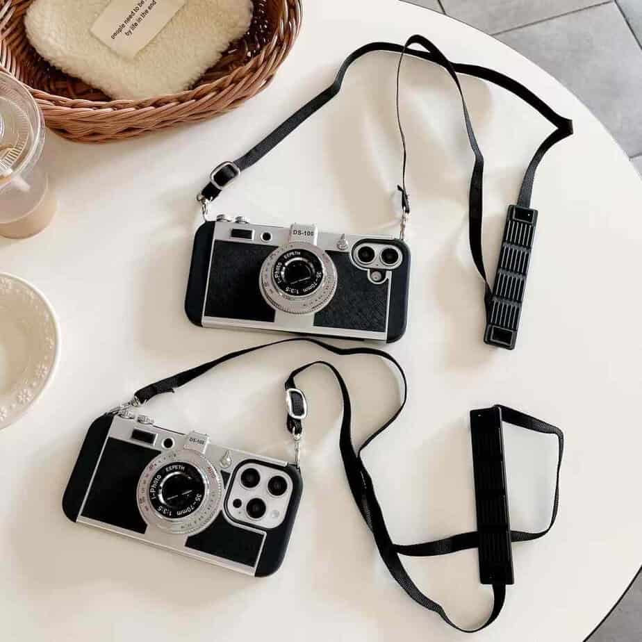 Emily in Paris 3D Camera Phone Cases with sting for iPhone