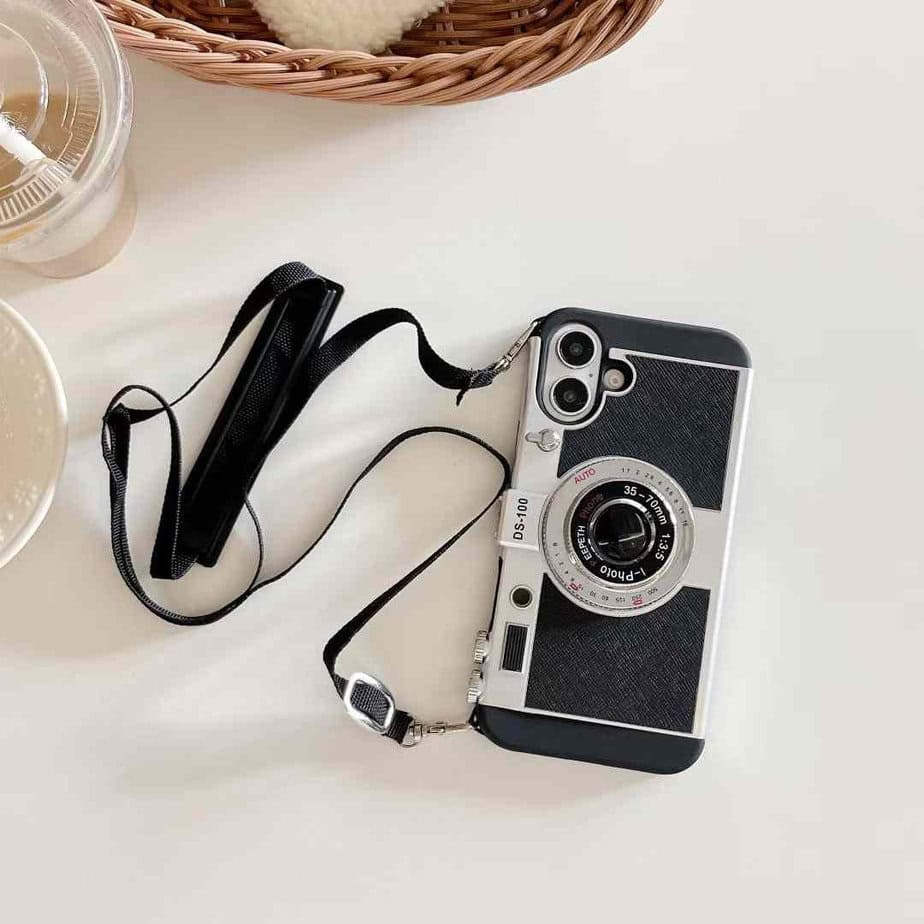 Emily in Paris 3D Camera Phone Cases with sting for iPhone