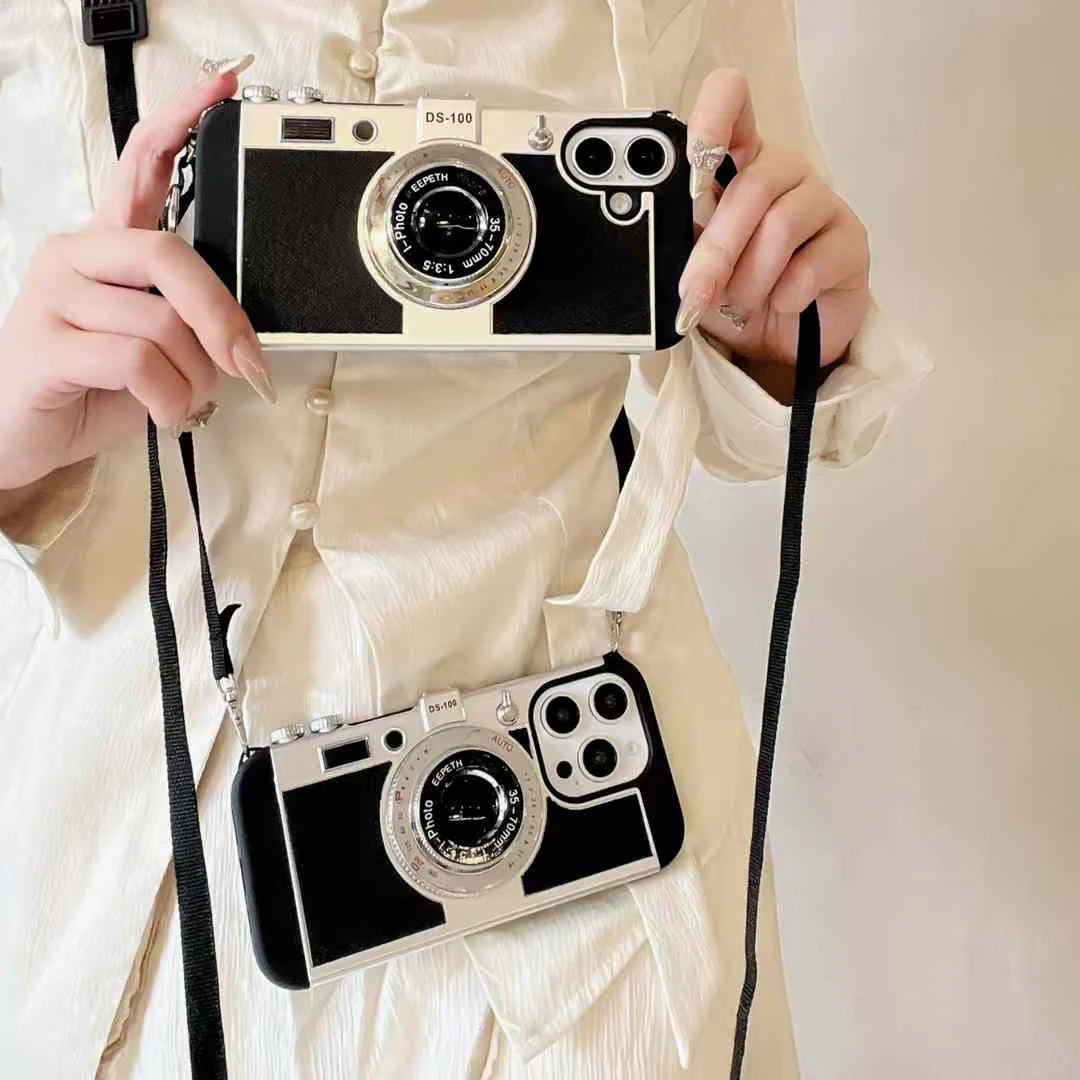 Emily in Paris 3D Camera Phone Cases with sting for iPhone